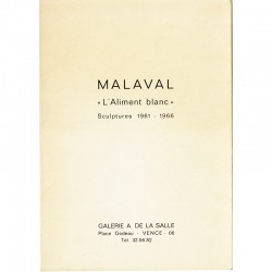 Robert Malaval, L'aliment blanc, galerie A. de la Salle, Vence, 1966