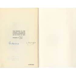 ex. n° XX sur vergé, signé par Louis Scutenaire et Claudine Jamagne