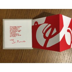 livre en accordéon de James Pichette, sérigraphié par Del Arco, 1995