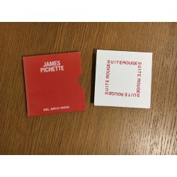le livre en accordéon "Suite rouge" de James Pichette  et son étui