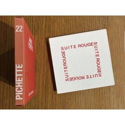 James Pichette, le livre en accordéon "Suite rouge" et son étui