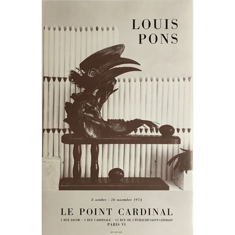 Affiche Louis Pons Le Point Cardinal