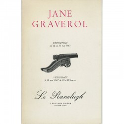 catalogue de l'exposition de Jane Graverol, Le Ranelagh, 1967