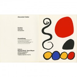 Alexander Calder, lithographie, galerie Denise René et Hans Mayer, 1974