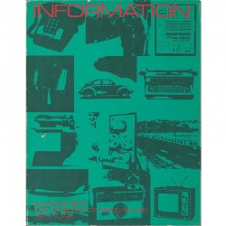 couverture du catalogue de l'exposition "Information" au MOMA, 1970