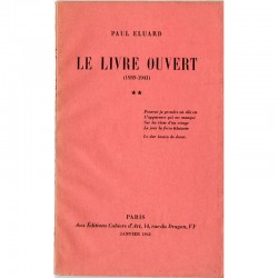 Paul Éluard, Le livre ouvert, Cahiers d'Art, 1942