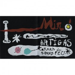 catalogue Miro et Artigas, couverture en lithographie par Mourlot
