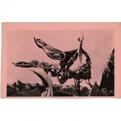 carte postale surréaliste de Max Ernst éditée par Georges Hugnet en 1937