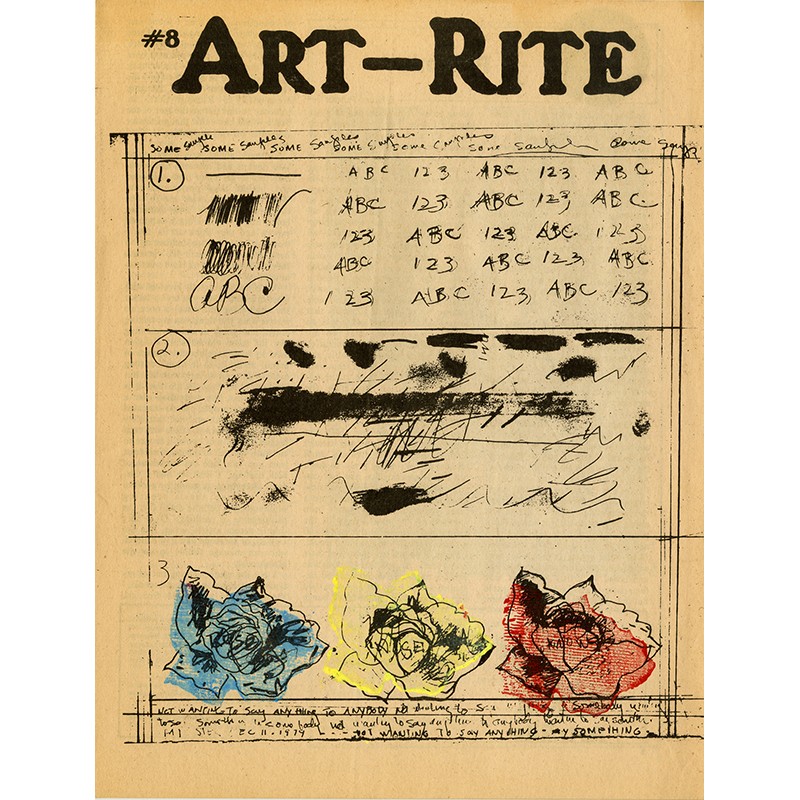 ART-RITE, numéro 8, revue éditée par Walter Robinson et Edit DeAk, 1975