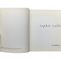 catalogue de l'exposition de Sophie Calle au Musée d'Art Moderne de la ville de Paris, 1991
