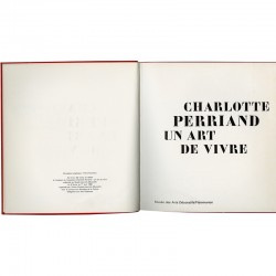 catalogue de l'exposition "Charlotte Perriand", conception graphique de Pierre Faucheux