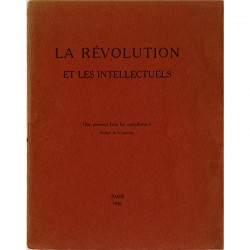 La Révolution et les intellectuels, Pierre Naville, 1926