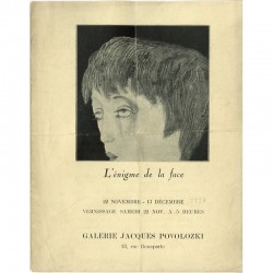 Joseph Sima, L'énigme de la face, 1930