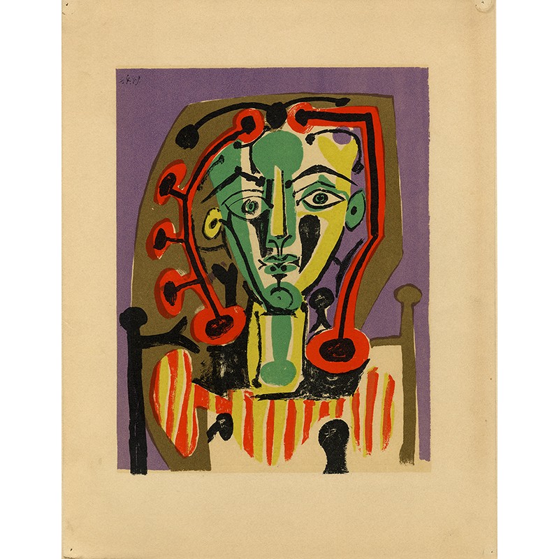 Pablo Picasso, lithographie en 12 couleurs imprimée par Mourlot