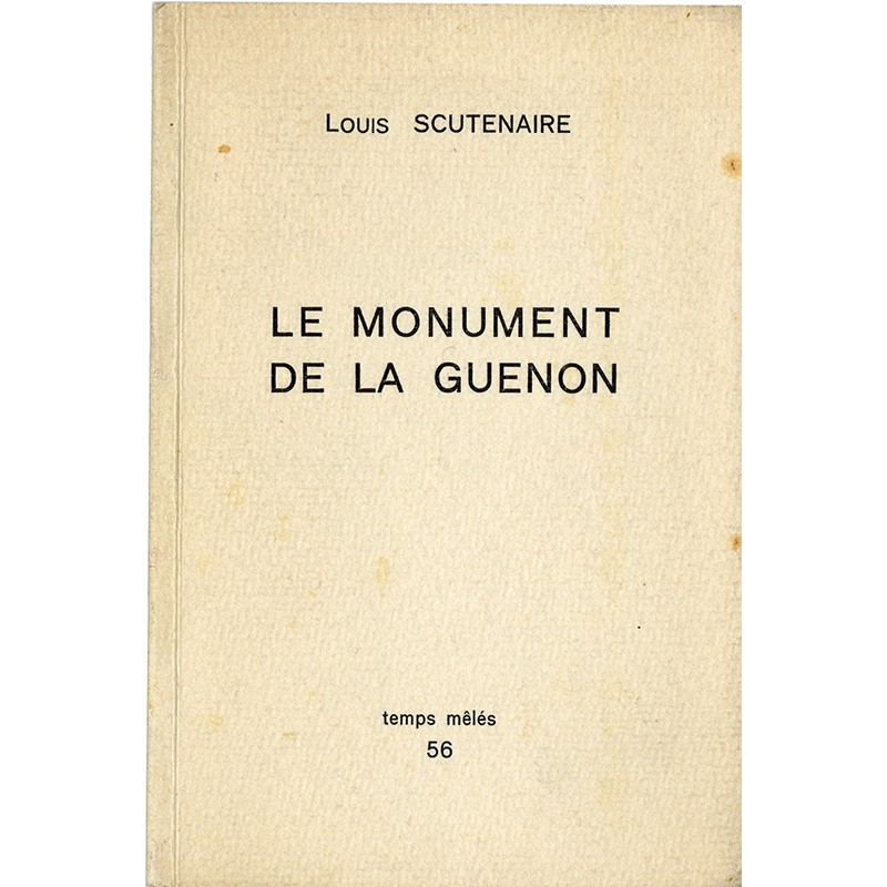 Louis Scutenaire, Le monument de la guenon, 1962