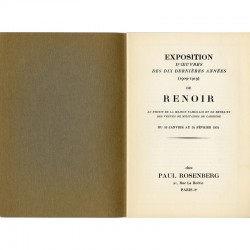 exposition Renoir au profit de la Maison familiale et de retraite des veuves de militaires de carrière, 1934
