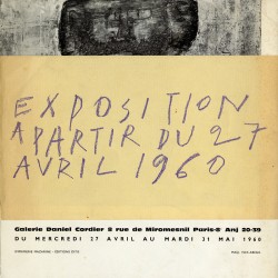 Jean Dubuffet, As-tu cueilli la fleur de barbe, 1960