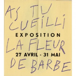 Jean Dubuffet, As-tu cueilli la fleur de barbe, 1960