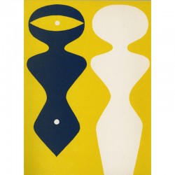 Bois gravé de Jean Arp, catalogue du Musée National d'Art Moderne, 1962