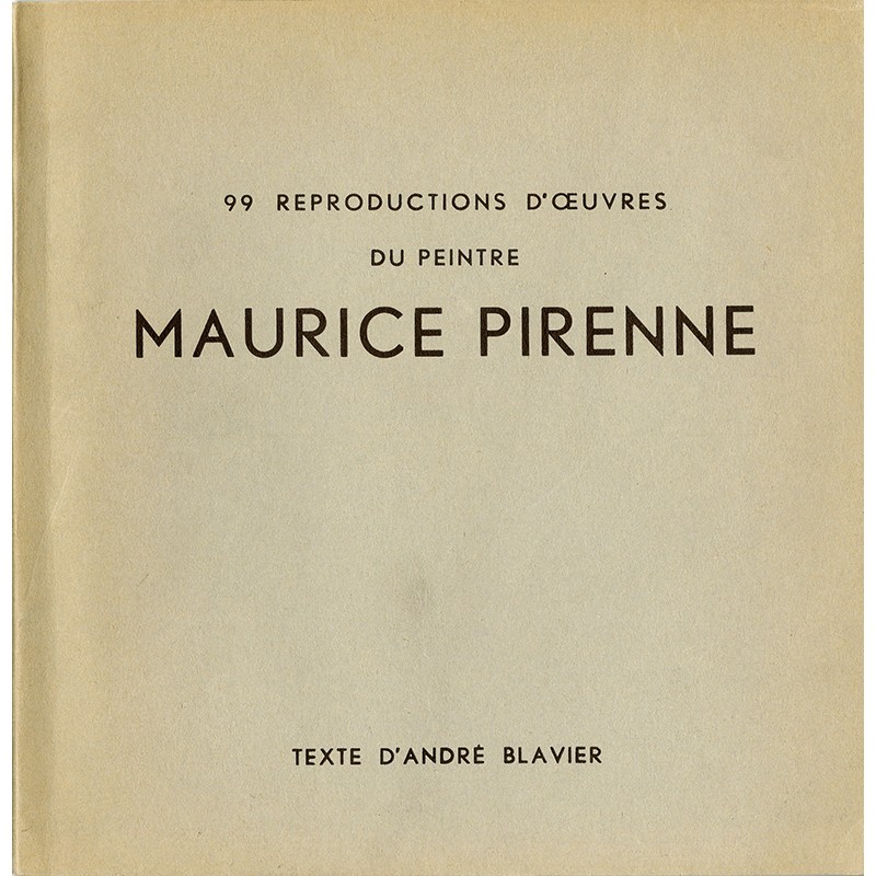 99 reproductions d'œuvres du peintre Maurice Pirenne, 1954