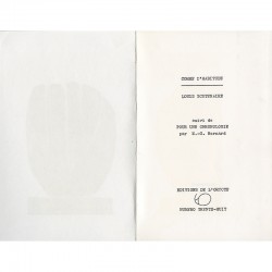 fac-simlé d'un texte manuscrit de Louis Scutenaire, Édition de l'Orycte, 1979