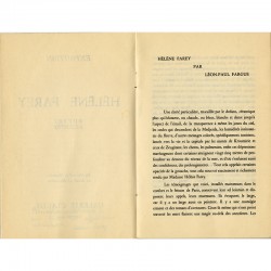 texte de Léon-Paul Fargue pour le catalogue d'Hélène Farey, galerie Claude, 1947