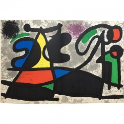 Lithographie d'après Joan Miro, 1970