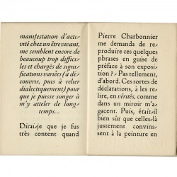 ouvrage composé à la main d'un texte de Francis Ponge sur le peintre Pierre Charbonnier, 1946