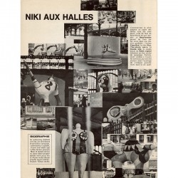 article consacré à Niki de Saint Phalle aux Halles, 1968