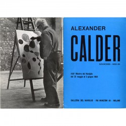 plaquette de l'exposition Alexander Calder, Galleria del Naviglio, Milan, 1964