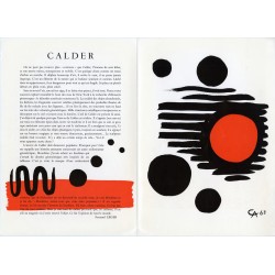 texte de Fernand Léger sur Calder, Galleria del Naviglio, Milan, 1964