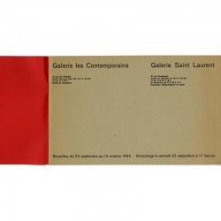 catalogue de deux expositions de Jean Raine à Bruxelles, 1965