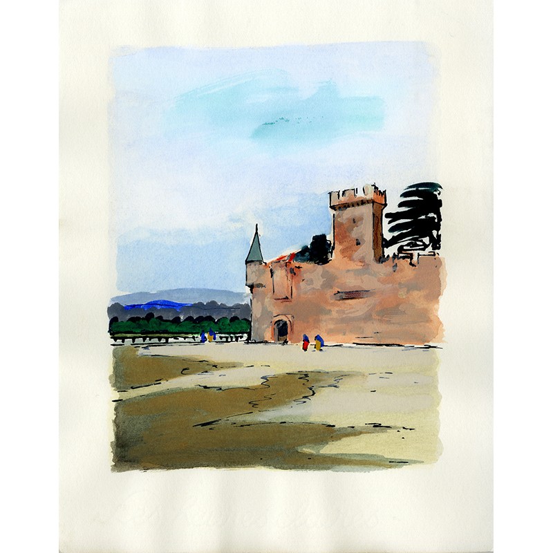 aquarelle originale de Jacques Thevenet, 1968