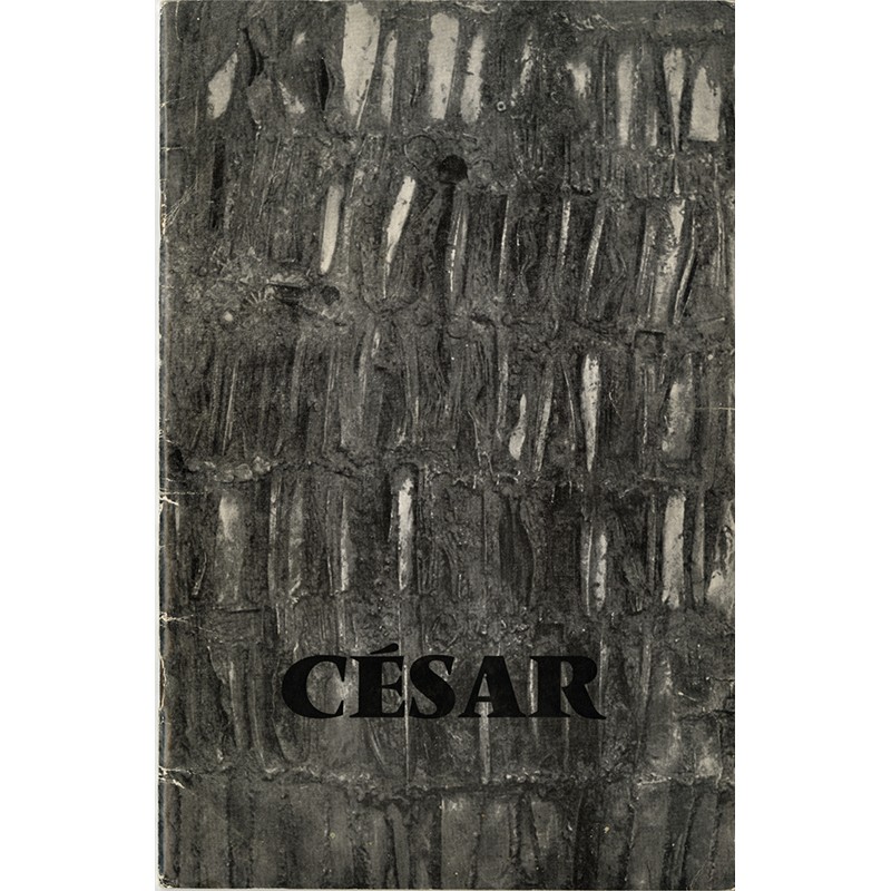 catalogue de l'exposition de César à la galerie Madoura, à Cannes en 1966