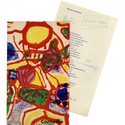 catalogue de l'exposition de Corneille à la galerie Mathias Fels, à Paris du 21 novembre au 21 décembre 1962
