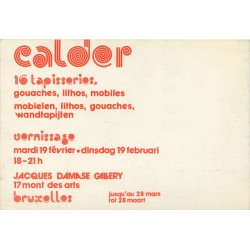 "16 tapisseries", exposition de Calder à la Jacques Damase Gallery, ca. 1974