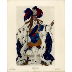 Costume du Roi, aquarelle de Léon Bakst, 1924