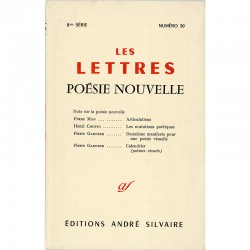 "Poésie nouvelle", revue "Les lettres", Salvaire, Chopin, Garnier, Mon, 1963