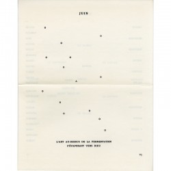 poème visuel de Pierre Garnier, 1963