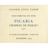 "Picabia, Chapeau de Paille ?", galerie Louis Carré, 1964