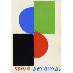 pochoir de Sonia Delaunay, carton pour la galerie Bing, 1953