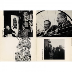 photos de Robert Lebel, avec André Breton, Marcel Duchamp, Dorothéa Tanning, Nina Lebel, Man Ray, Juliet Man Ray, Max Ernst