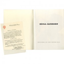 Egill Jacobsen et lettre de Mogens Hermannsen, ambassade du Danemark