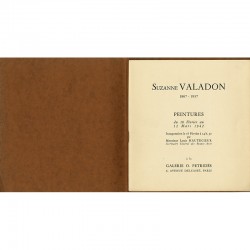 catalogue de l'exposition "Suzanne Valadon" galerie O. Pétridès, 1942