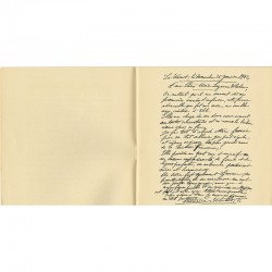 reproduction d'une lettre manuscrite de Maurice Utrillo à sa mère, Suzanne Valadon