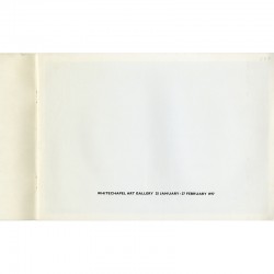 livre d'artiste publié à l'occasion de l'exposition de Richard Long à la Whitechapel Art Gallery, 1977