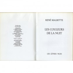 manuscrit de René Magritte pour un projet avec Camille Goemans, avec un texte de Marcel Mariën, 1929