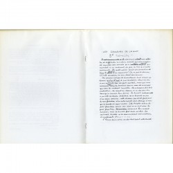 fac-similé d'un manuscrit de René Magritte datant de 1929