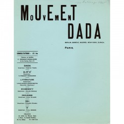 réédition du papier à lettres du Mouvement Dada, 1965