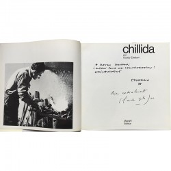 dédicace d'Eduardo Chillida et Claude Esteban à Claude Gaspari, 1971